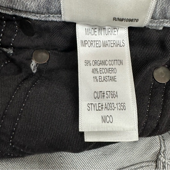 AGOLDE Women’s size 27 Nico High Rise Slim Stretch Ankle Jeans in Chime Gray - Picture 11 of 13